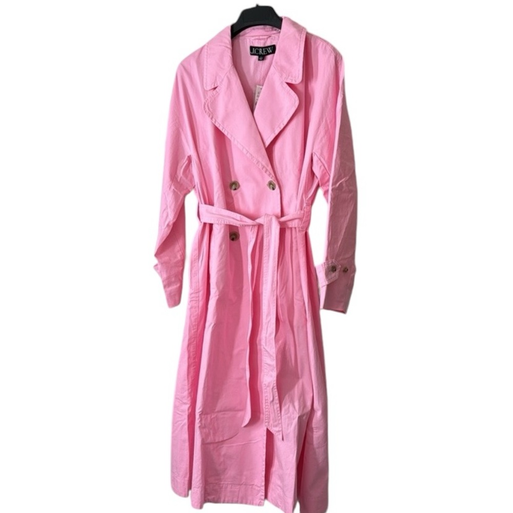 Jcrew heritage trench coat. Relaxed /below the knee. NWT. Size small/pink